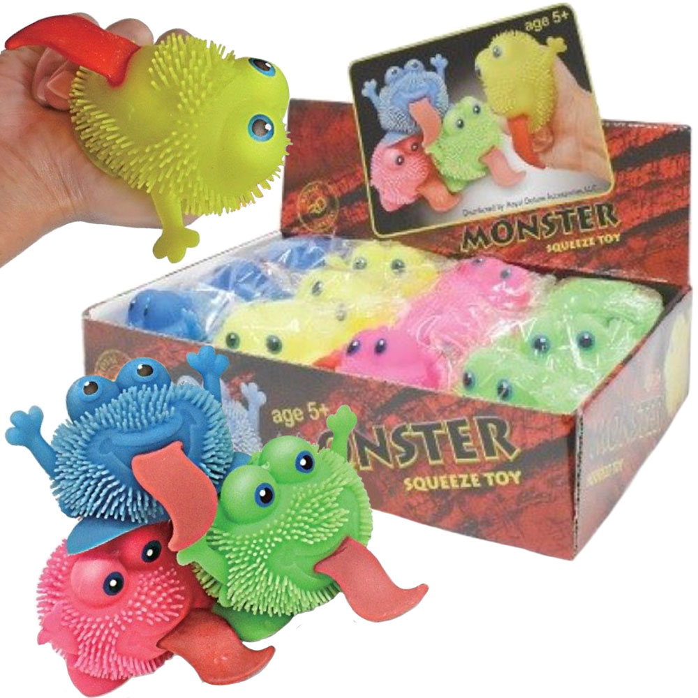 Monster Puffer Squeeze Toy 3in (12pcs)